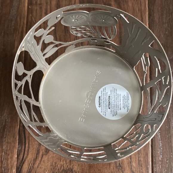 Bath and Body works sweater weather 3-wick candle with owl candle holder - Picture 6 of 8